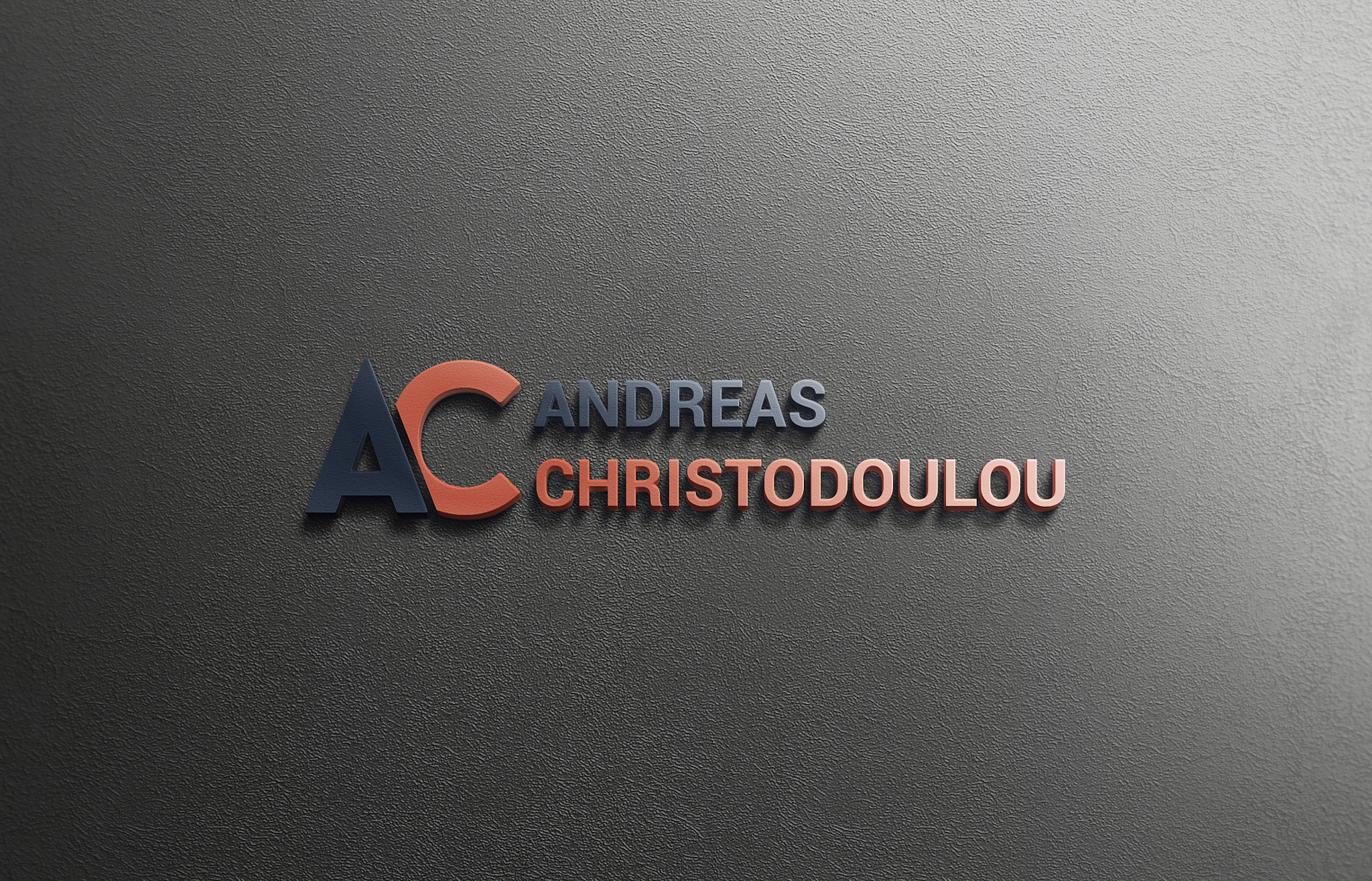 Andreas Christodoulou - 3D Logo Mockup