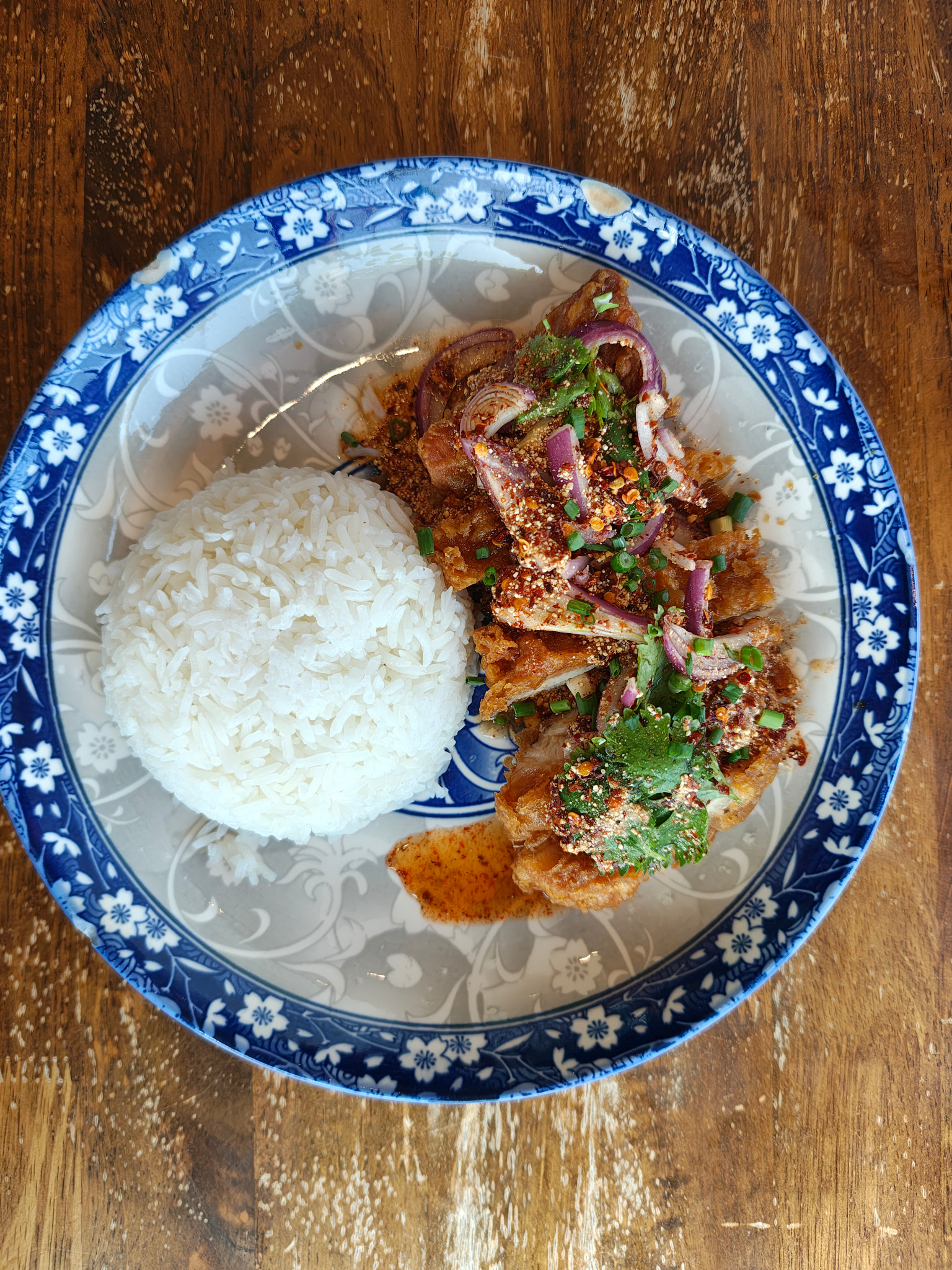 Crispy Chicken Rice, Khao Yum Kai Korp