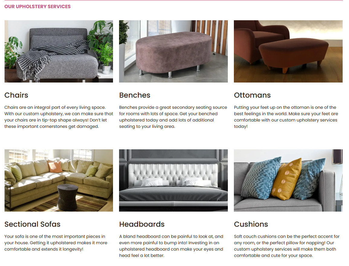 Custom Upholstery Services and Luxury Window Treatments Florida by Design Revelation of Florida LLC