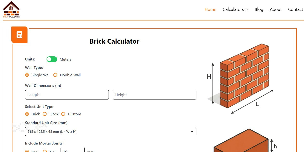 Construction Calculators | Brick Calculator, Stair Calculator Tile Calculator, Asphalt-Calculator,