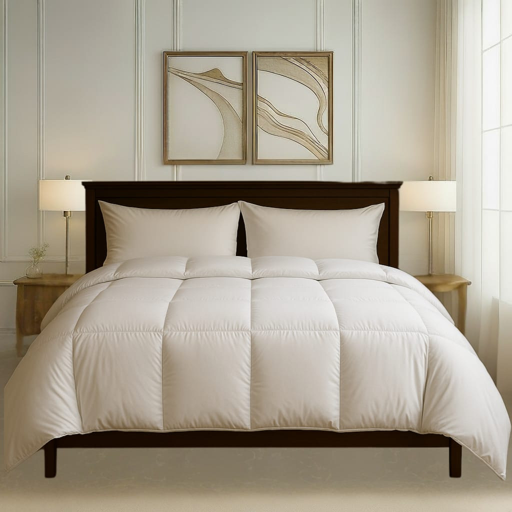 Timeless Pure White Duvet Inserts - Premium All-Season Down Alternative Comforter