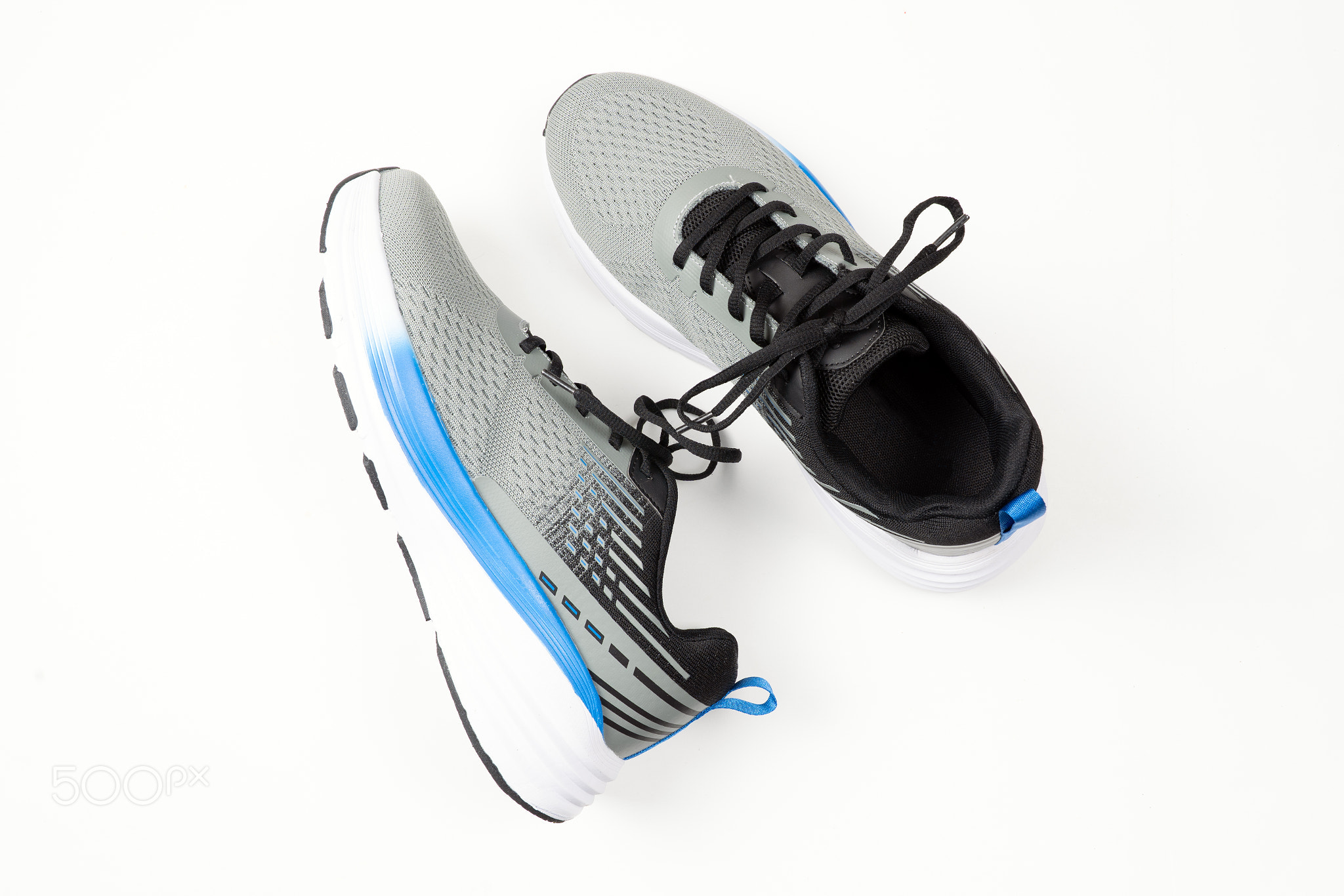 Generic Running Shoes on White Background