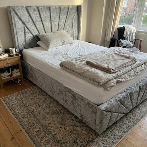 Spacious King Size Ottoman Bed with Hidden Storage    