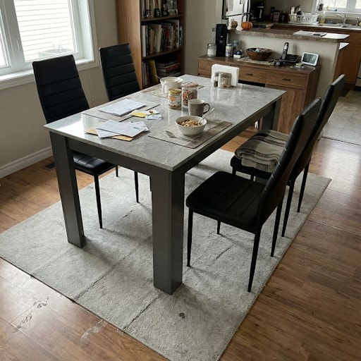 Compact Dining Table and 4 Chairs for Smaller Spaces