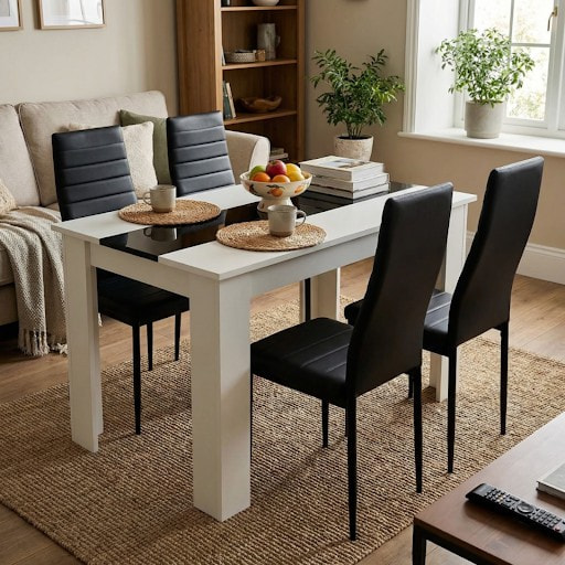 A Dining Table Set That Works Hard Every Day