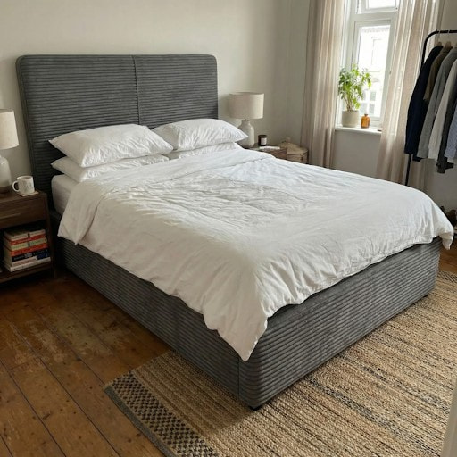 Master Bedroom Storage: Small Double Ottoman Bed