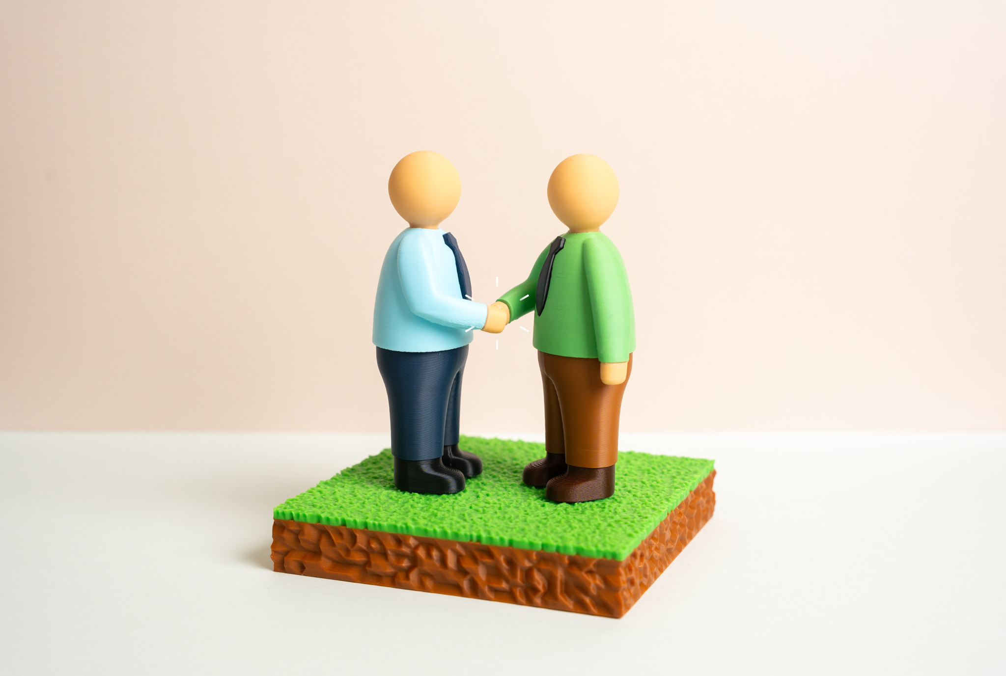 An agreement to purchase or sell a plot of land. Two parties enter into a transaction and sign legal