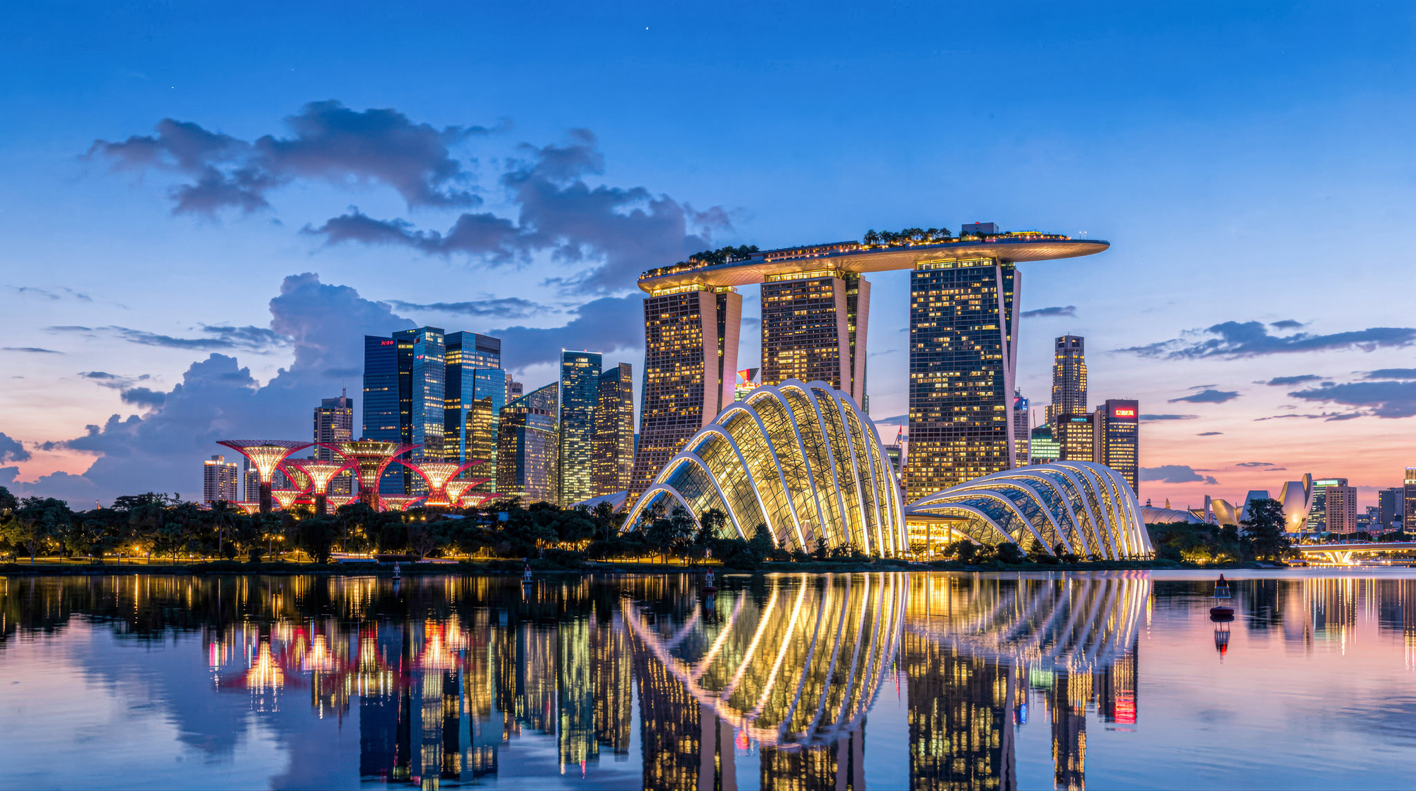 新加坡狮城绝美城市风光