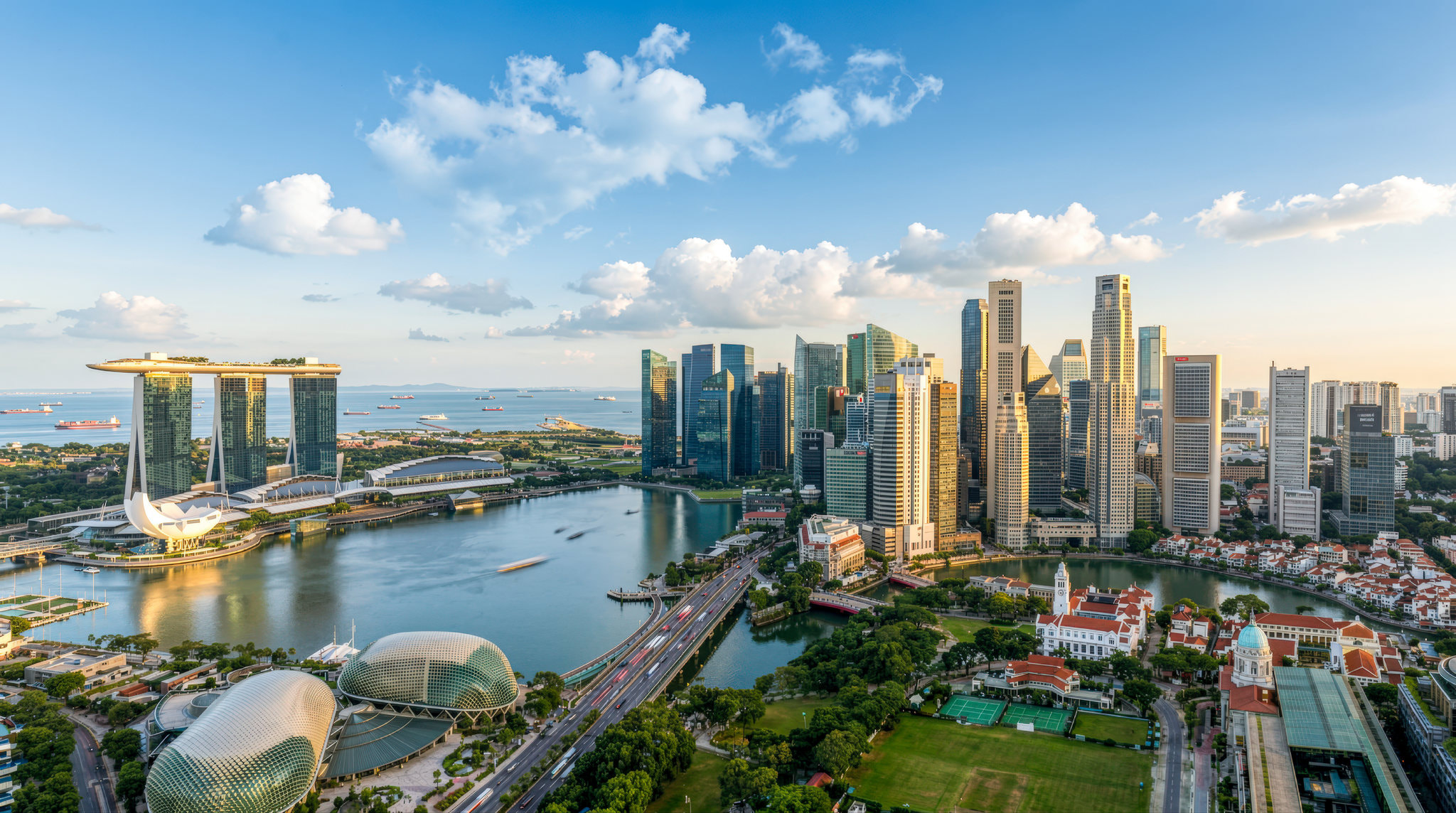 新加坡狮城绝美城市风光