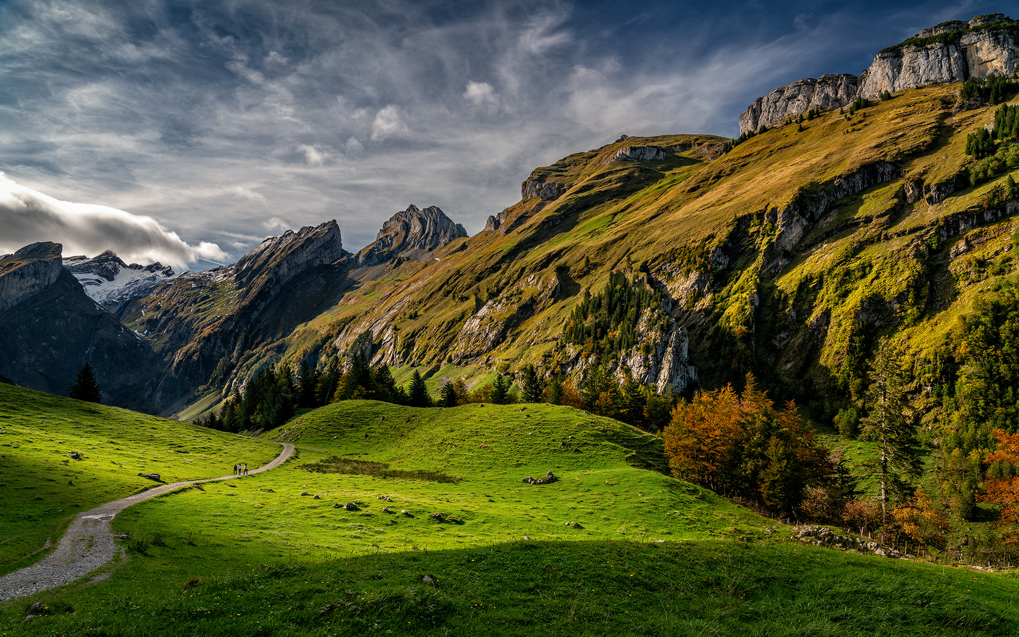 Mountain Valley Landscape Radiating Serenity and Natural Beauty
