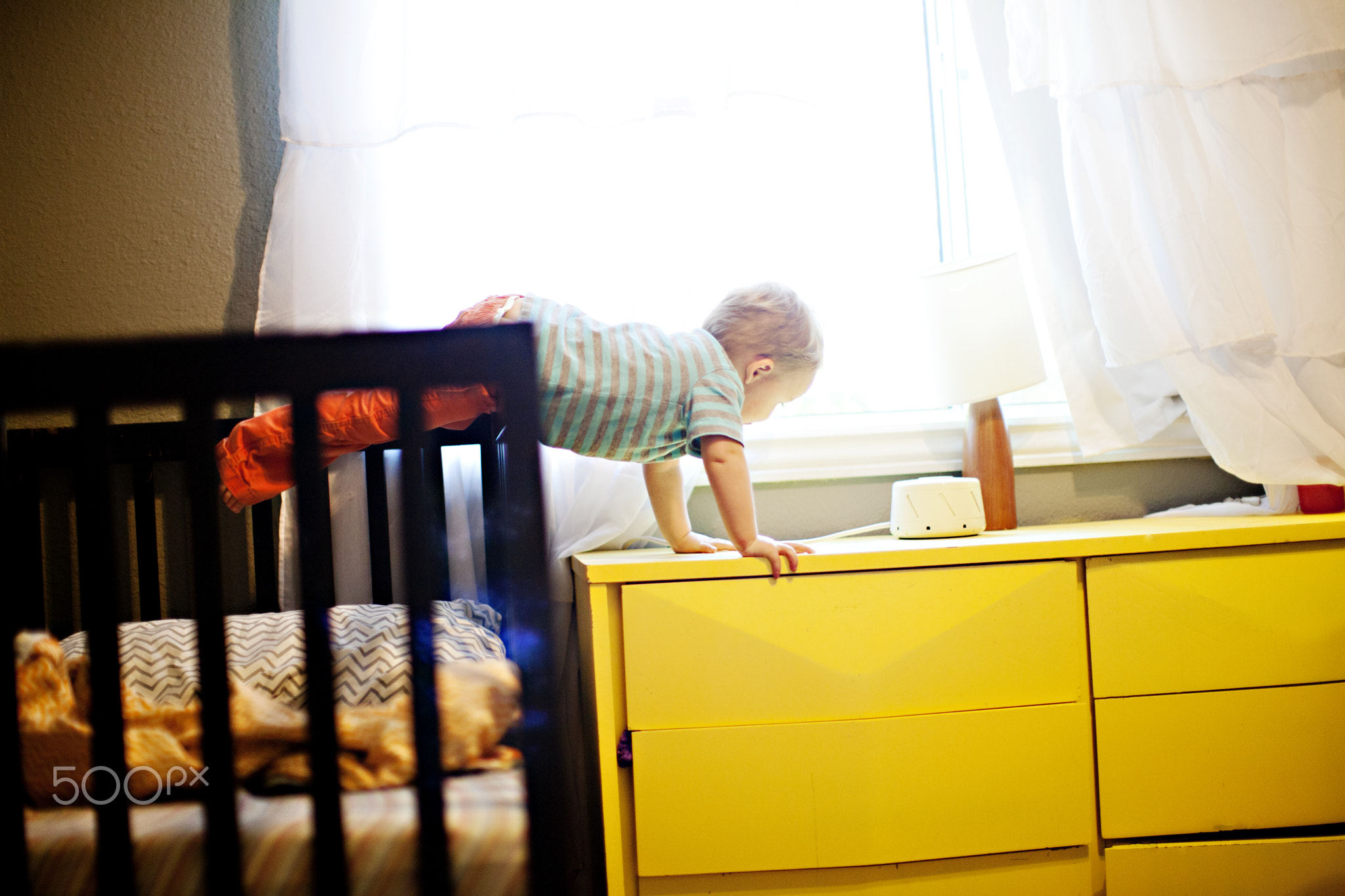 May simon finn climbing out of crib