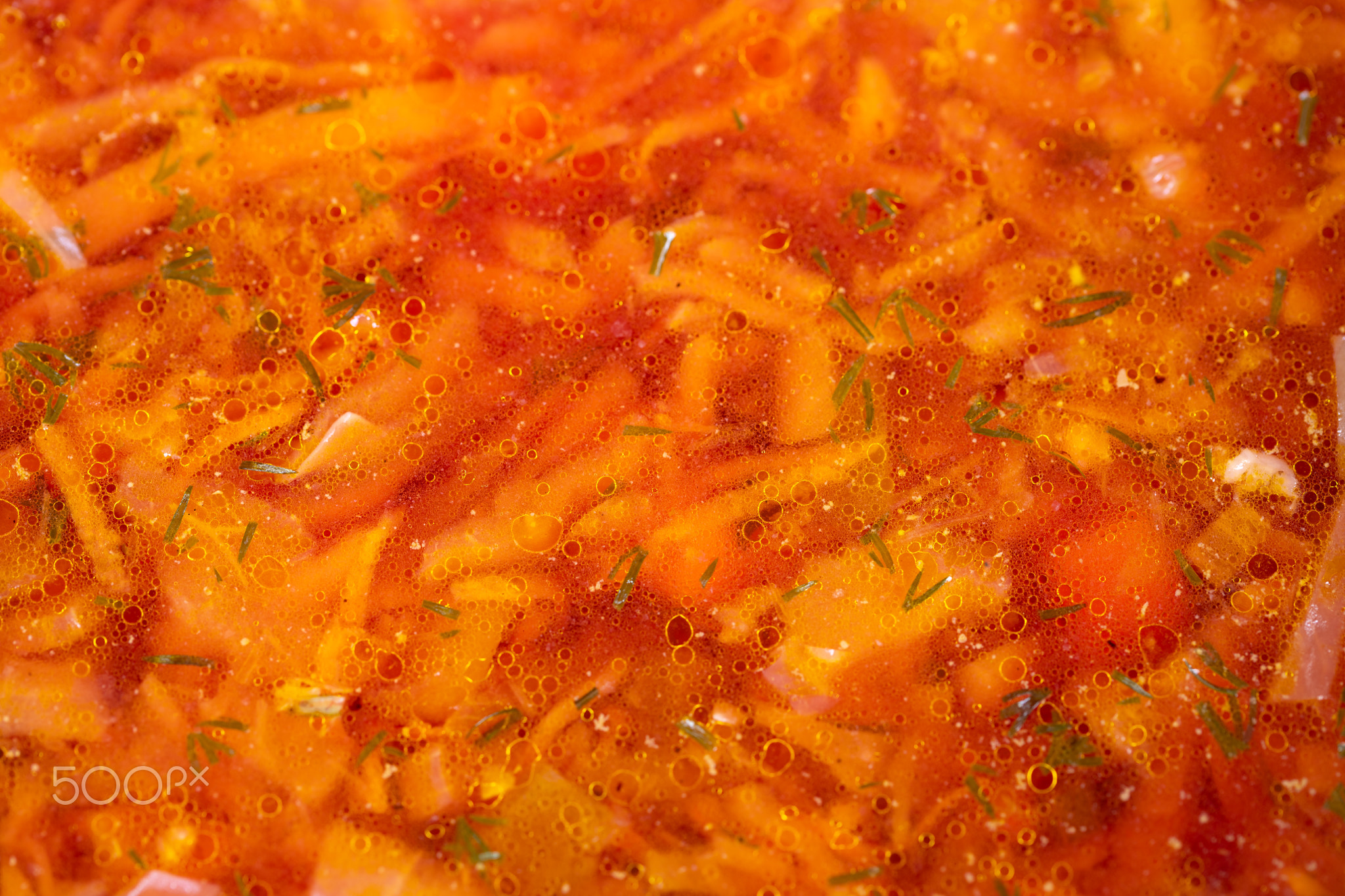 Soup for busy households. Prepared borscht meal for refrigeration. Batch made vegetable soup ready t