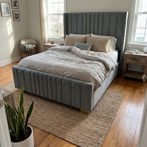 Double bed ottoman from dhs in the bedroom