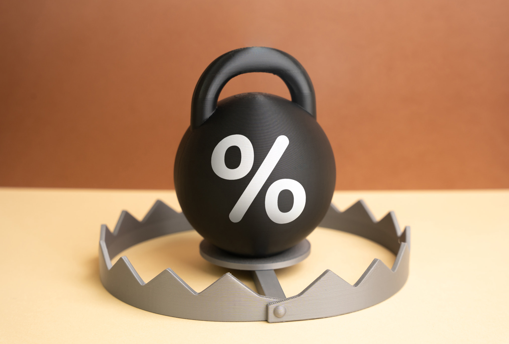 A weight with interest at the center of a trap. A high debt load damages your credit score and takes