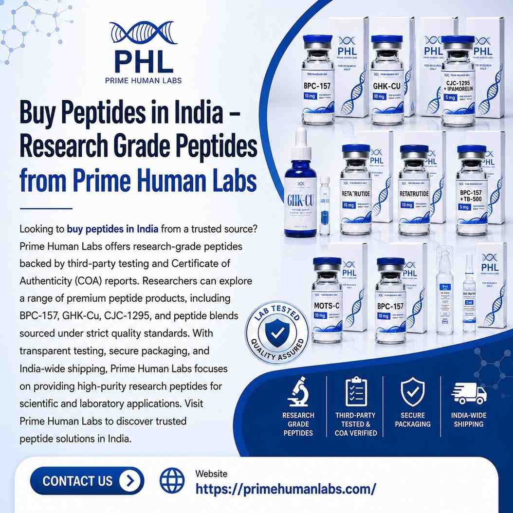 Buy Peptides in India – Research Grade Peptides from Prime Human Labs