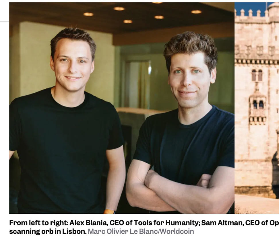 Sam Altman & Alex Blania — Worldcoin, Business Insider