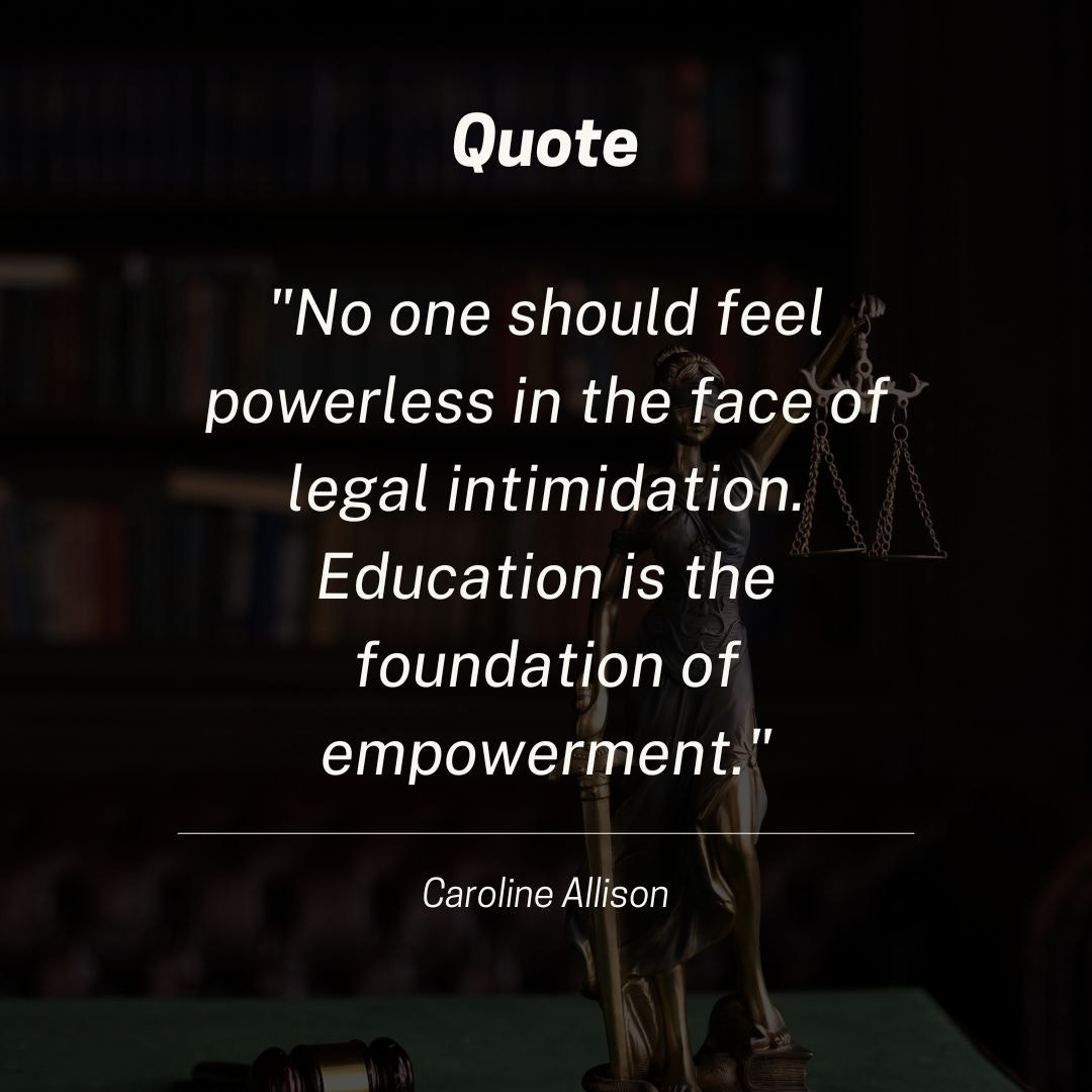 How Caroline Allison Inspires Confidence Through Legal Awareness - 1