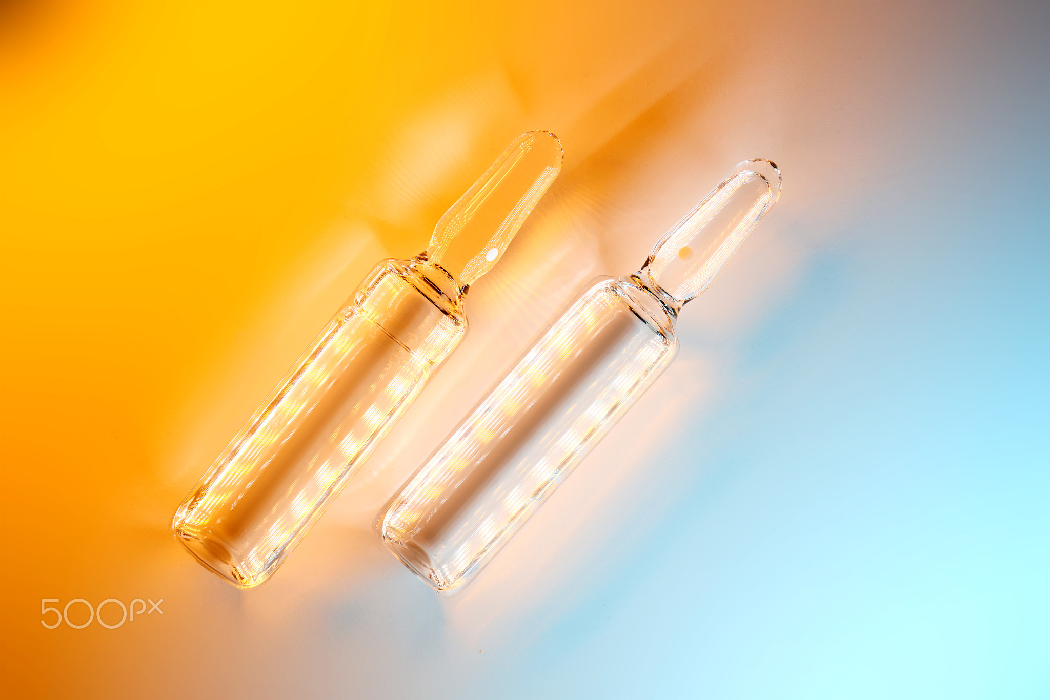 Medical ampoules representing weight loss and health innovation