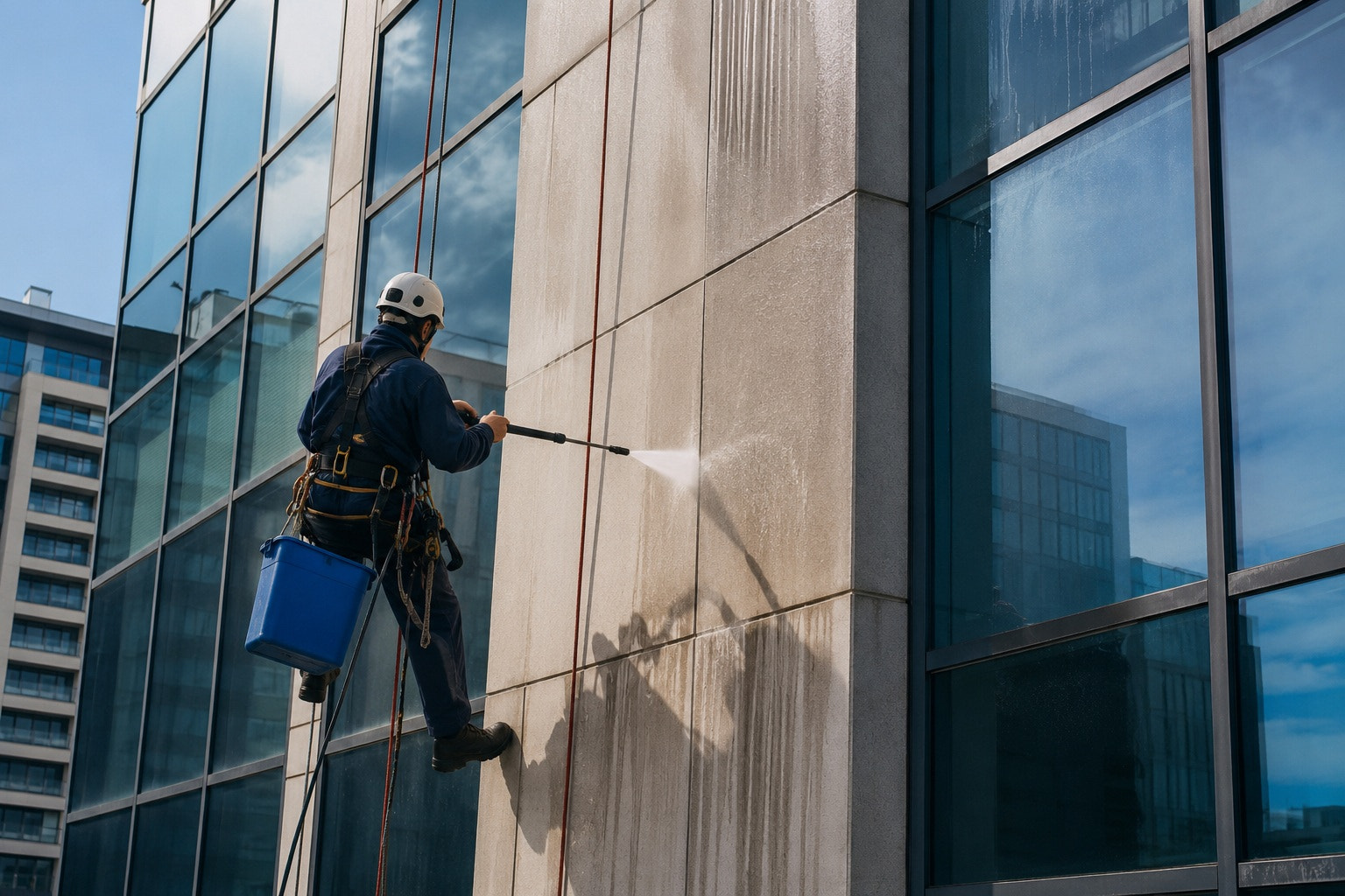 High-Rise Facade Cleaning