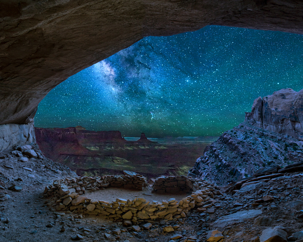 False Kiva Canyonlands Milky Way by Christopher E. Herbert on 500px.com