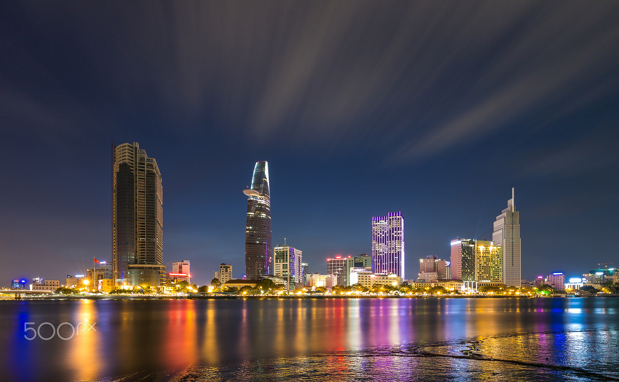 Night time - Weekend - long exposure - Ho Chi Minh City