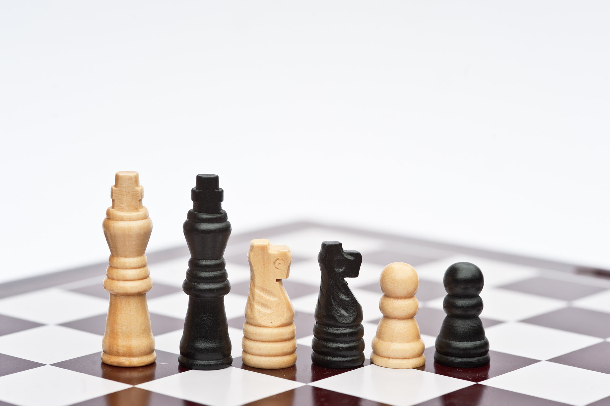 Chess game of strategy business concept application