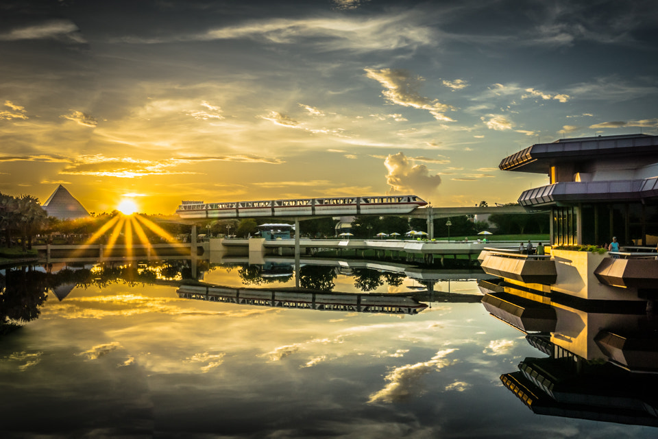 The Sun Sets Over Epcot