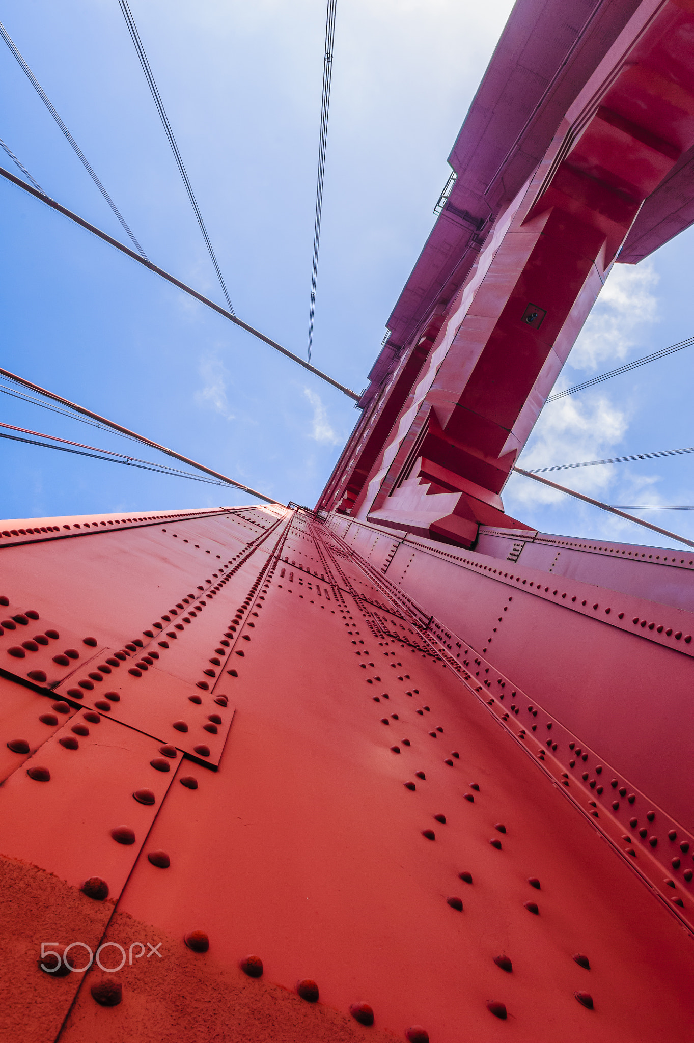 Golden Gate polygon Bridge in San Francisco, California, USA