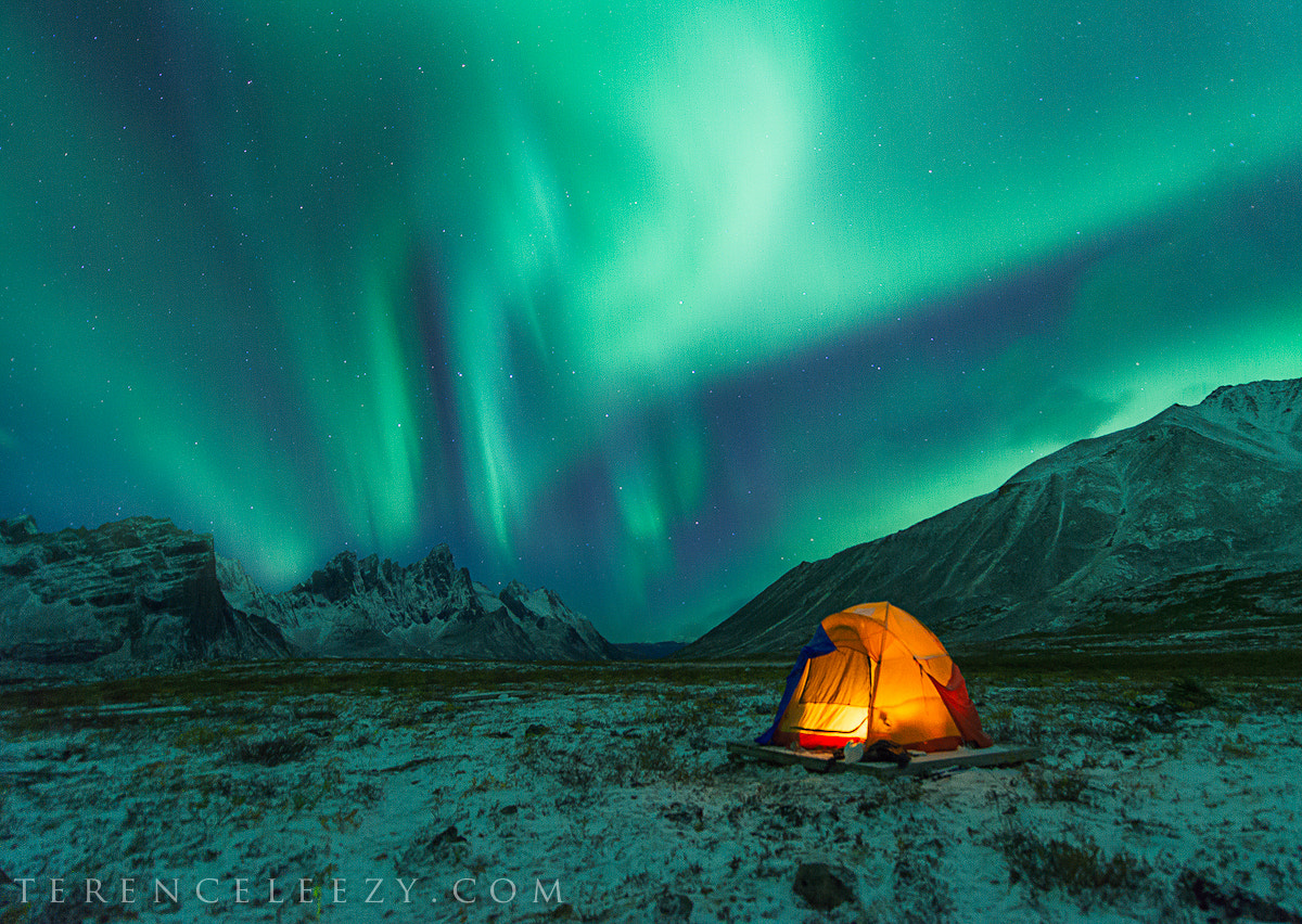 Camping under Northern Lights by Terence Leezy Photo 113777683 / 500px