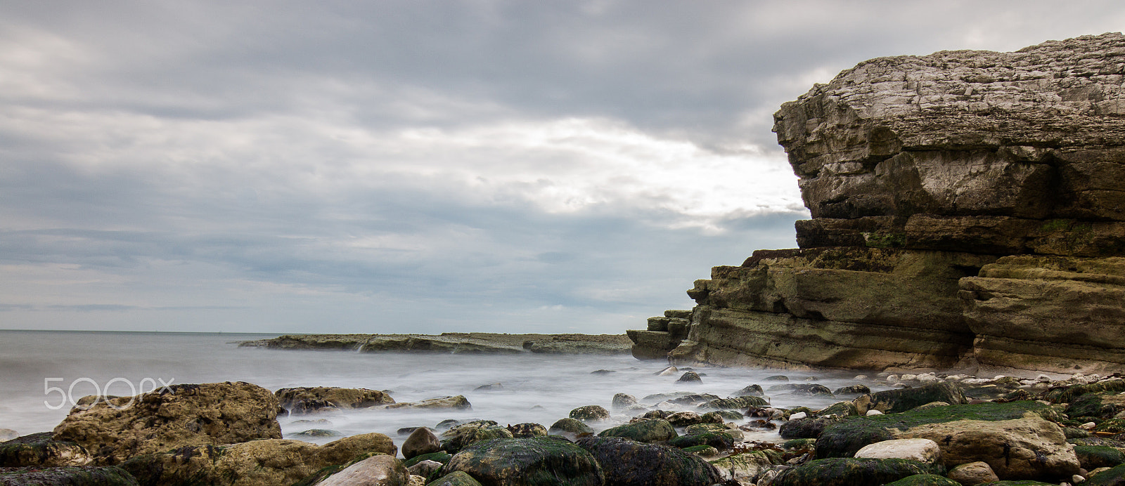 Sony Alpha DSLR-A550 + 20mm F2.8 sample photo. Thornwick bay, yorkshire photography