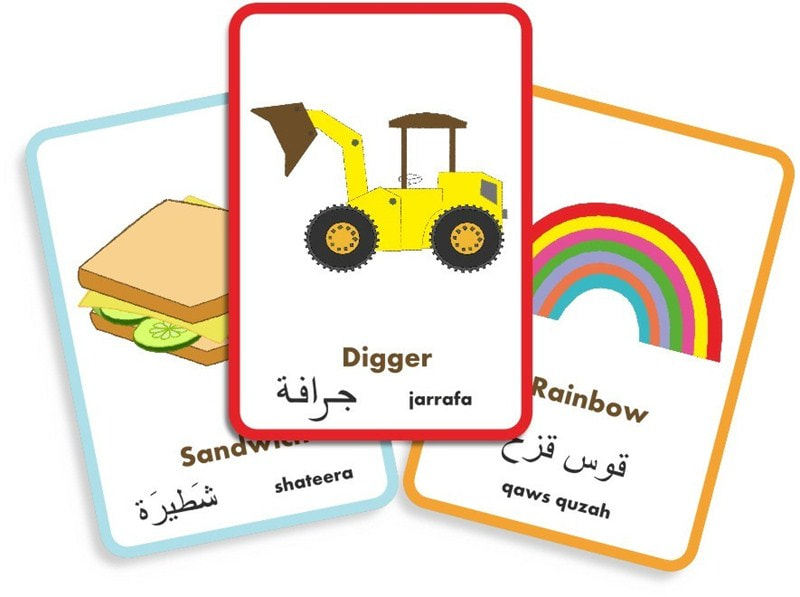 Learn arabic flash cards