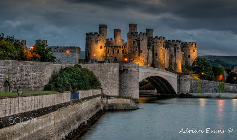 Conwy Castle by Lamplight