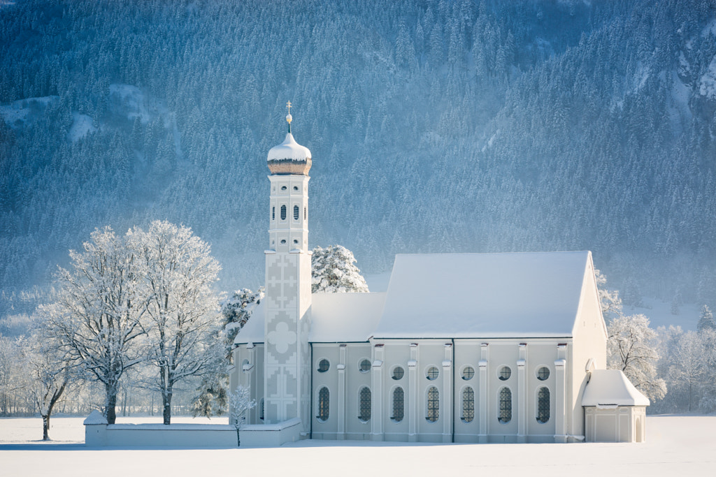 St. Coloman at wintertime, Allgäu, Germany by Frank Fischbach on 500px.com