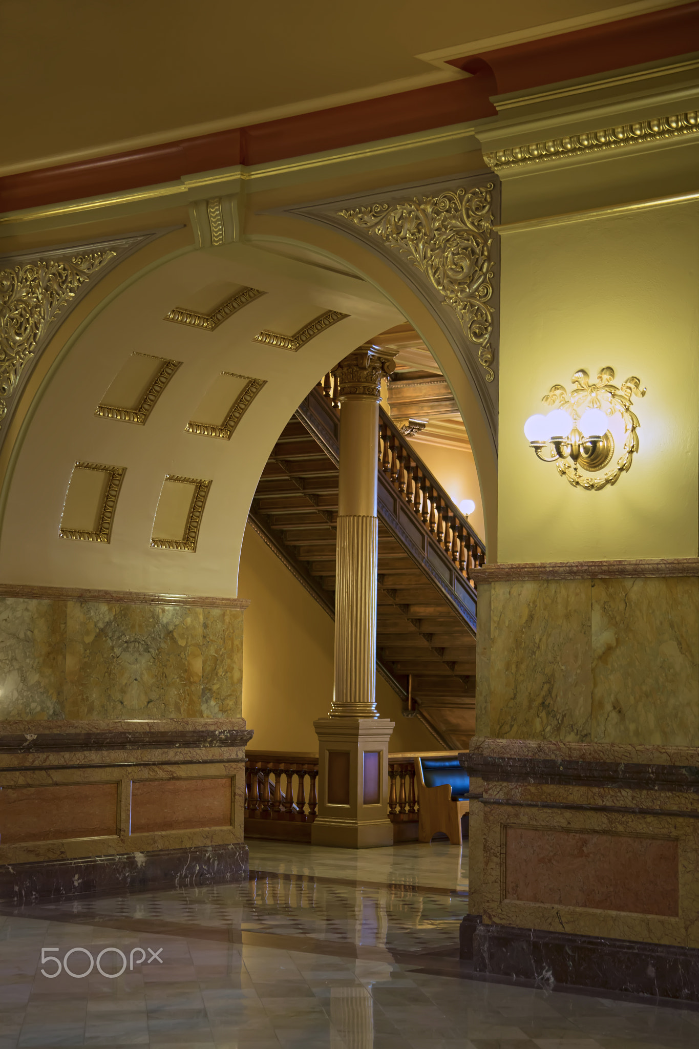 Entryway Kansas state Capitol building Topeka