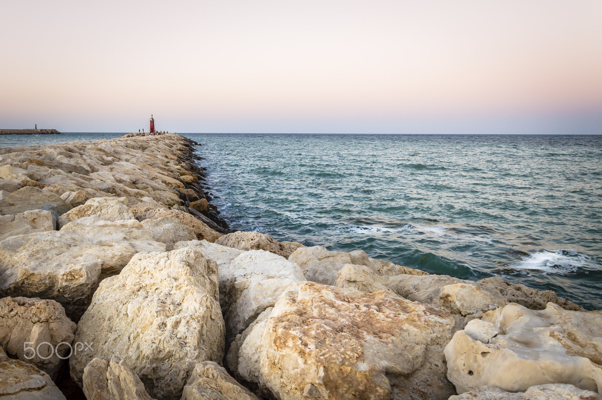 Sunset at the seawall