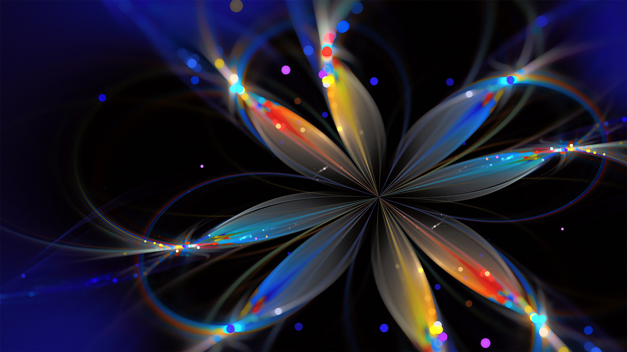 abstract fractal background, flower