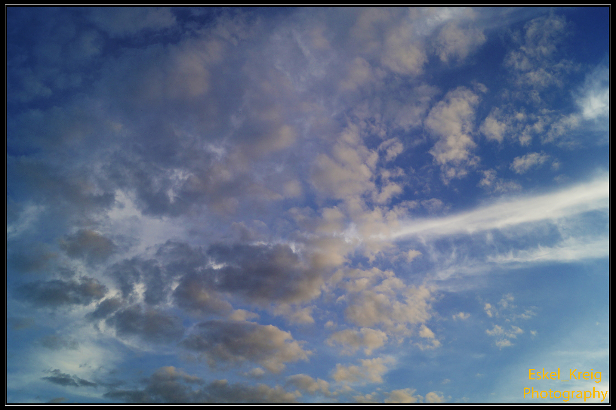 Blue sky and cloud