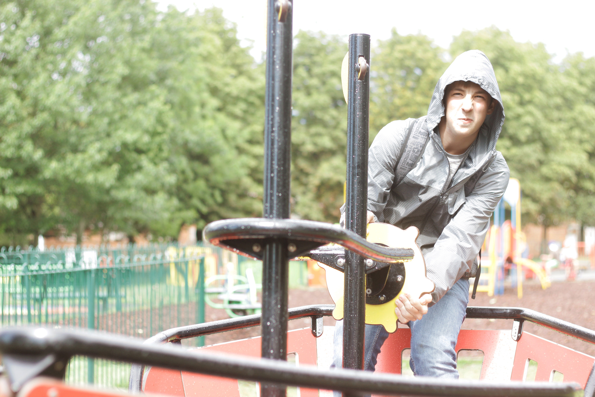 Teenage Chav in Playground