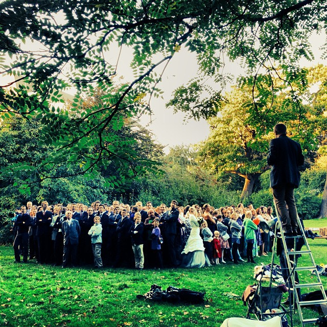 Taking the wedding to the park