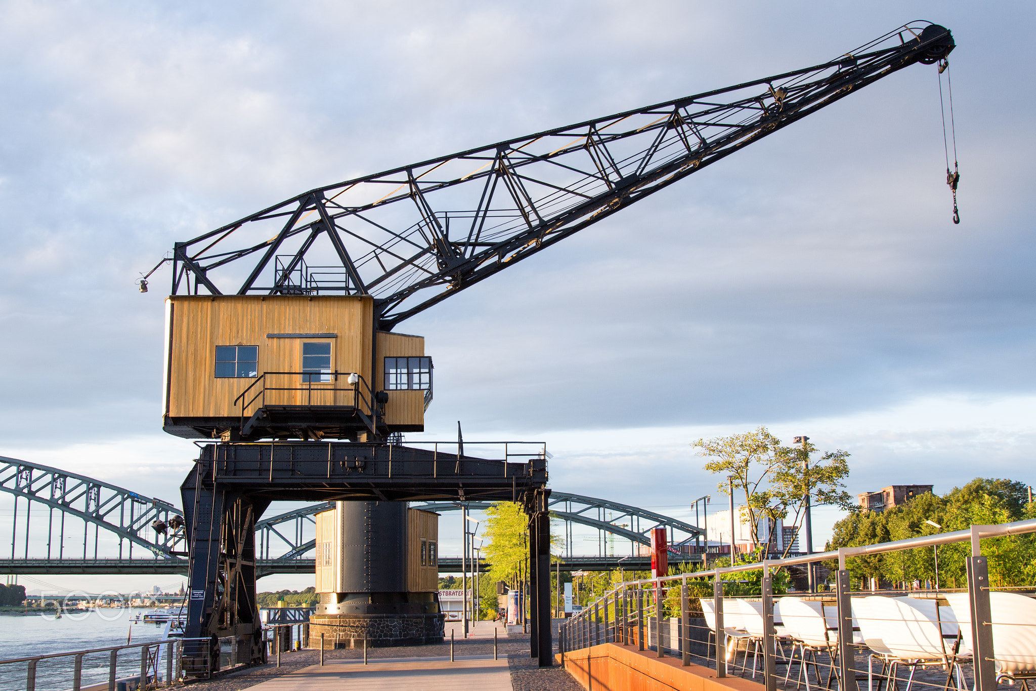 Crane in cologne Rheinauhafen