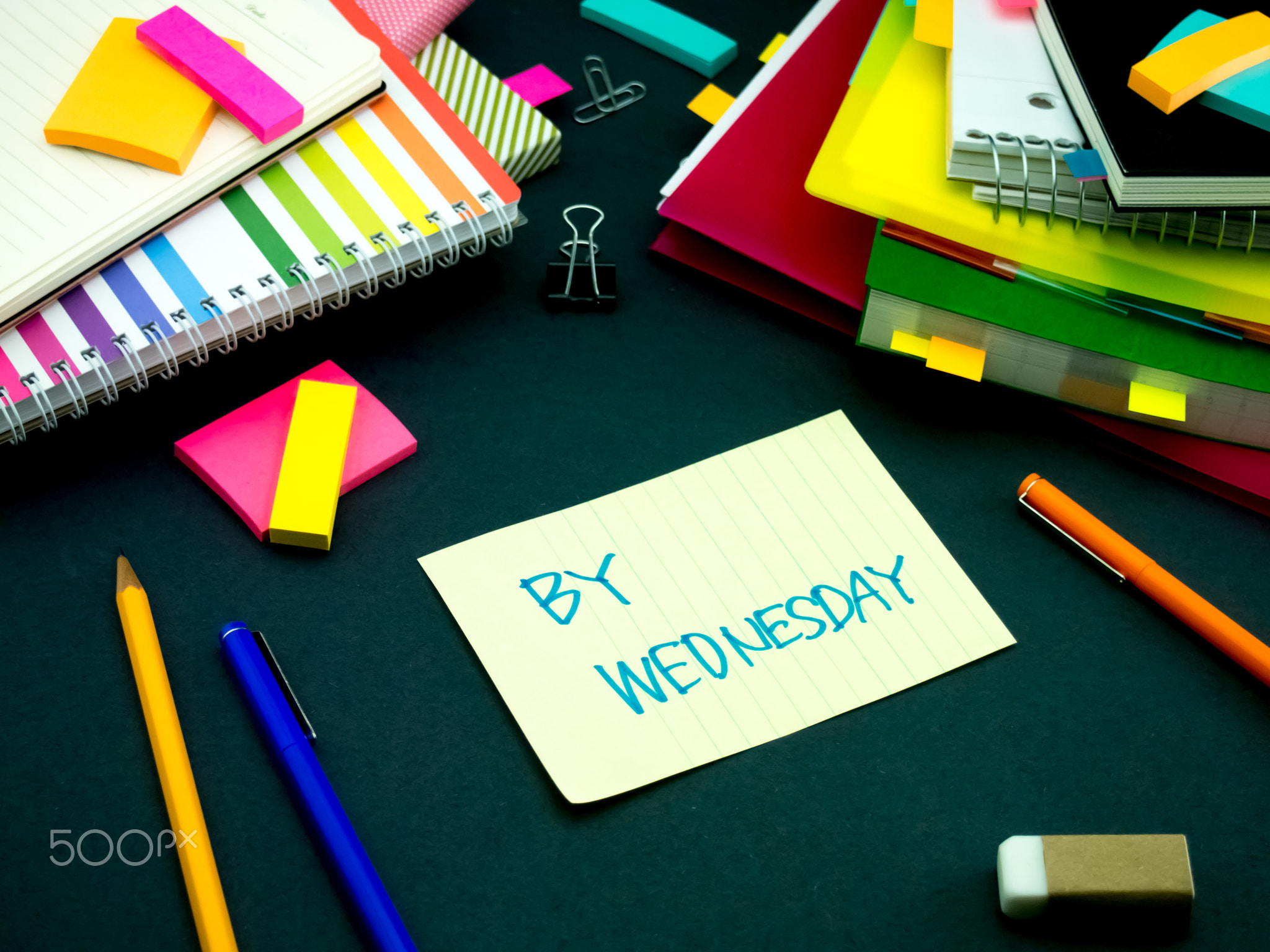 Somebody Left the Message on Your Working Desk; By Wednesday