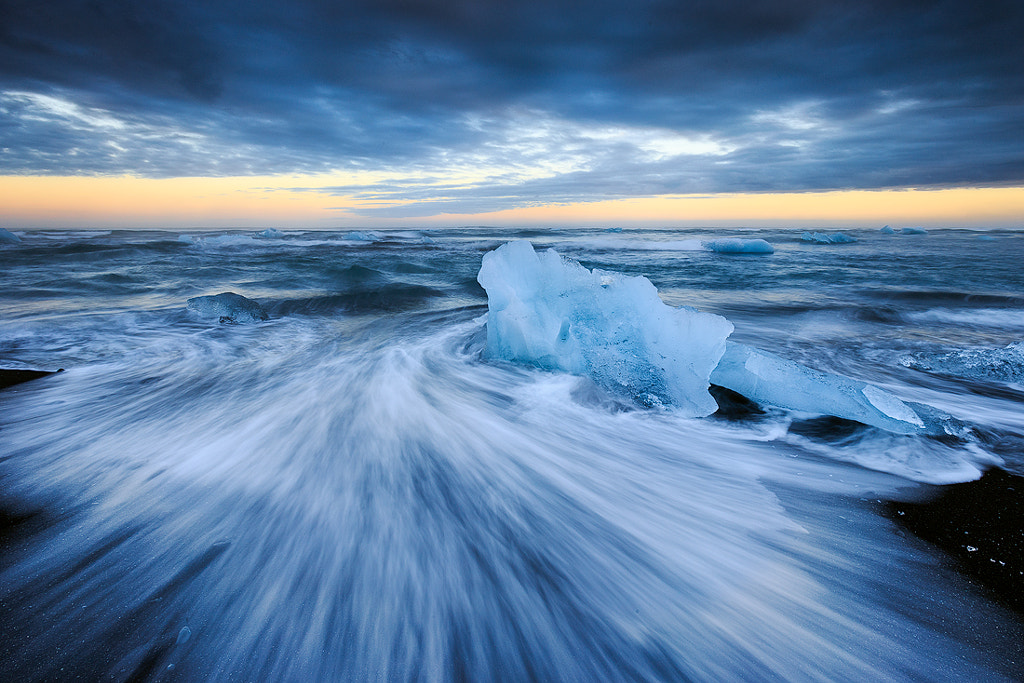 Ice beach, Jokulsarlon, Iceland by Sven Broeckx on 500px.com