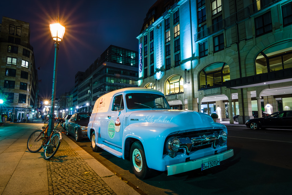 Hilton Berlin and Ford F100 by Sergey Kohl on 500px.com