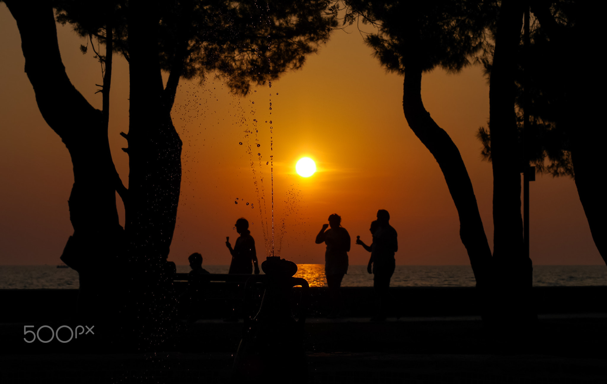 Sonnenuntergang in Fazana