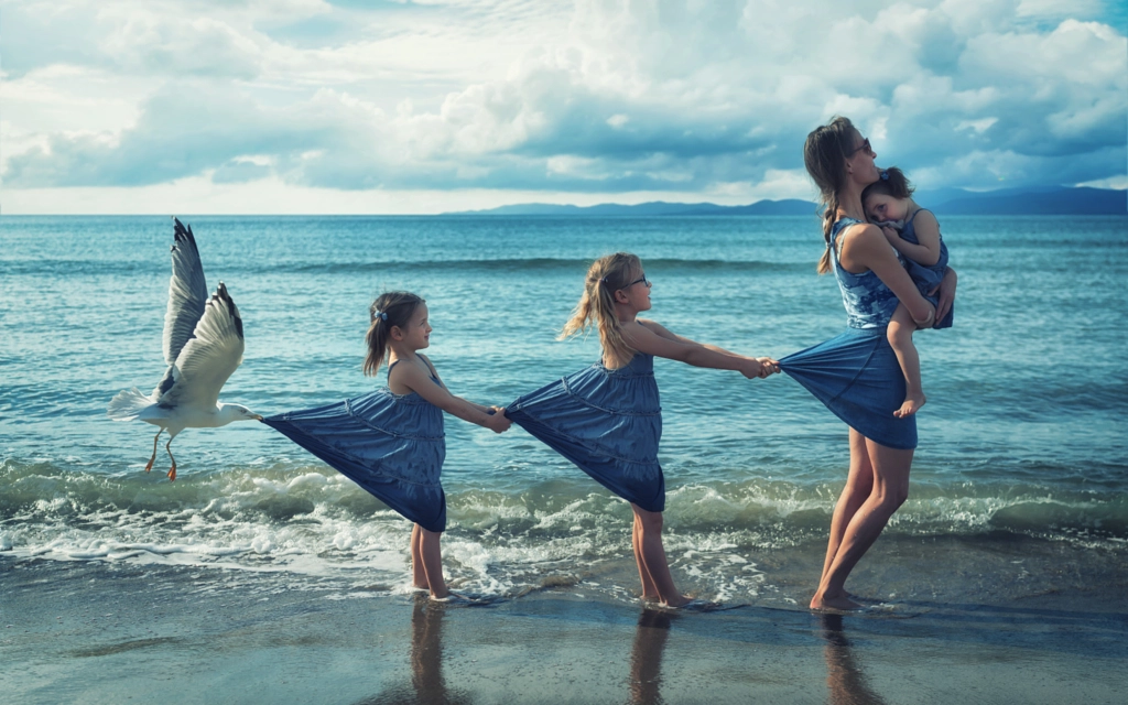 Just a seagull pulling my girls by John Wilhelm is a photoholic on 500px.com