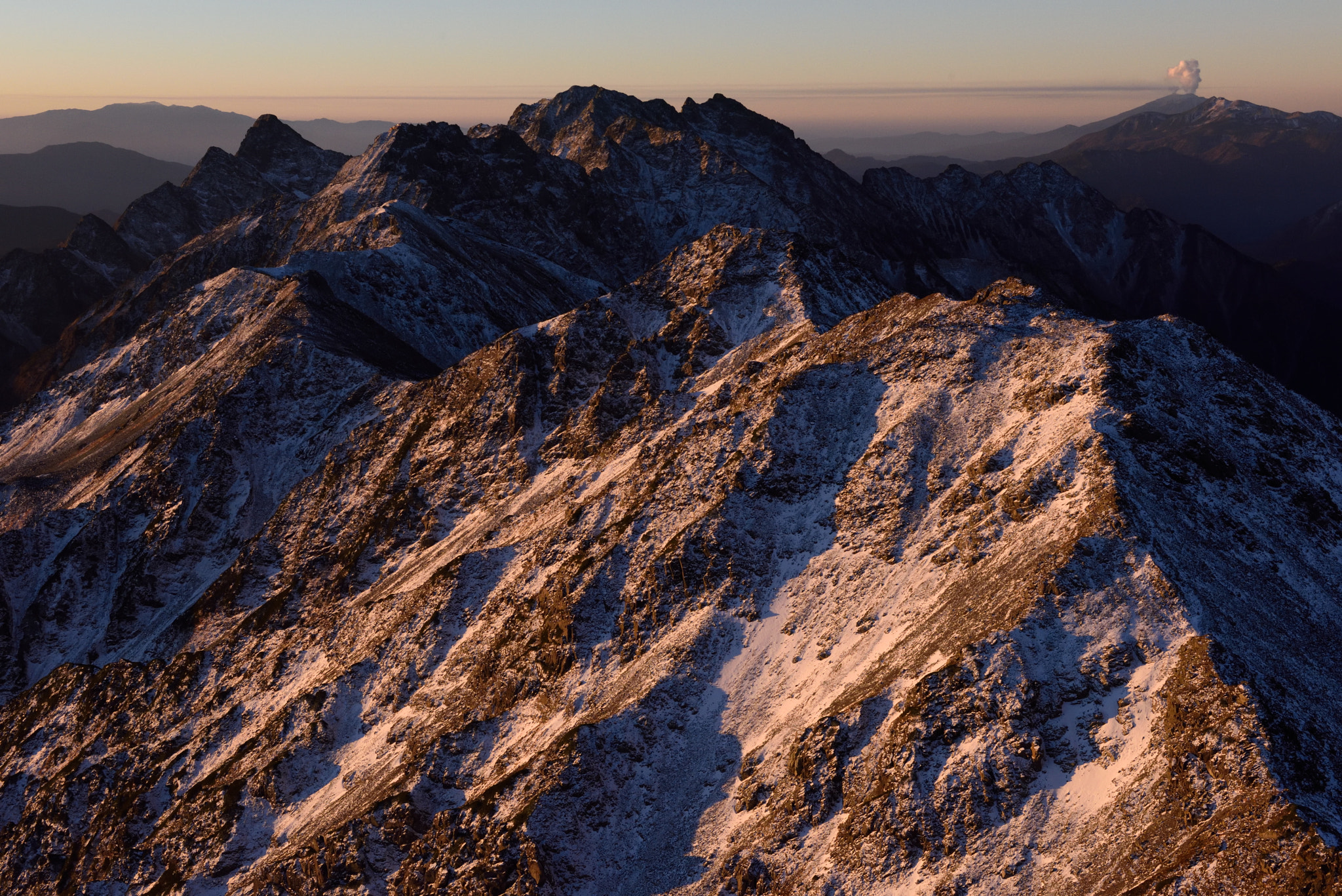 Hotaka mountain range from Mt.Yarigadake