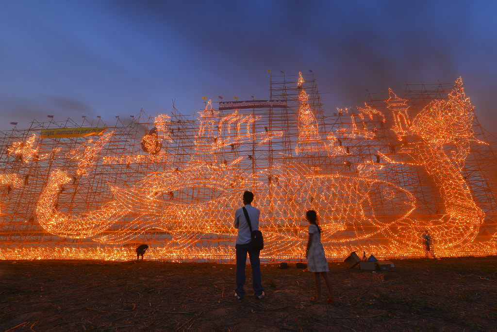 Illuminated Boat Procession by Saravut Whanset on 500px.com