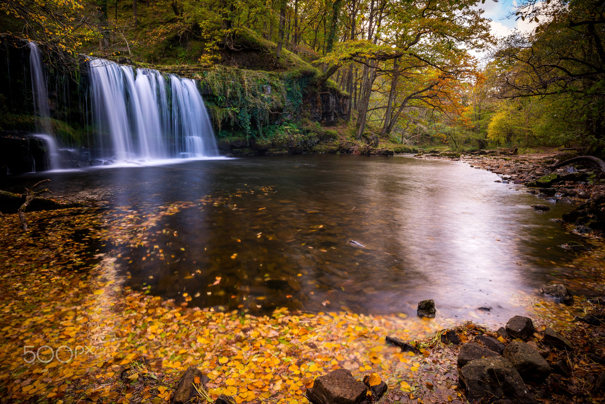 Brecon Waterfall, Sgwd Ddwli Uchaf