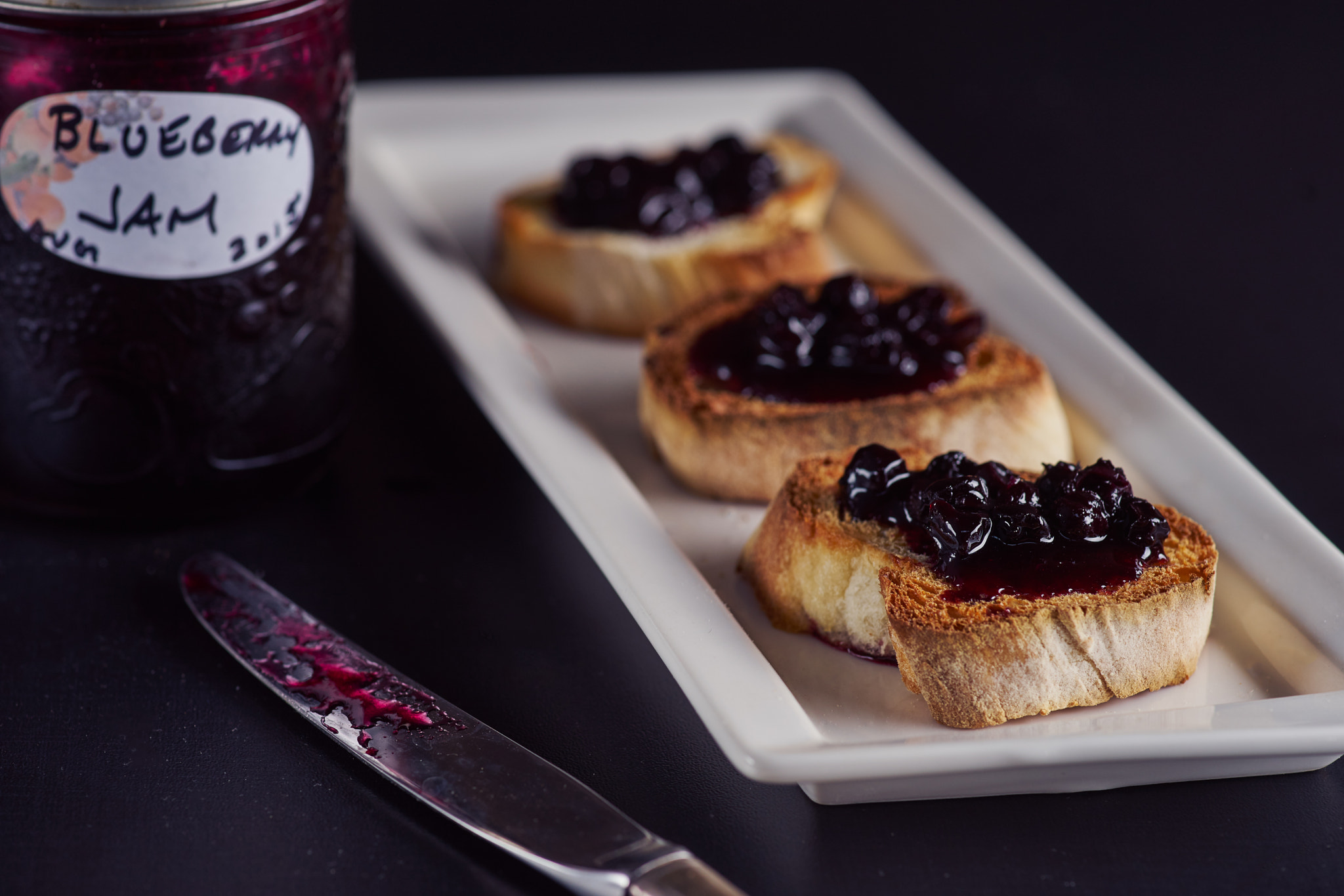 Food Photography - Toast and Jam (Explored)