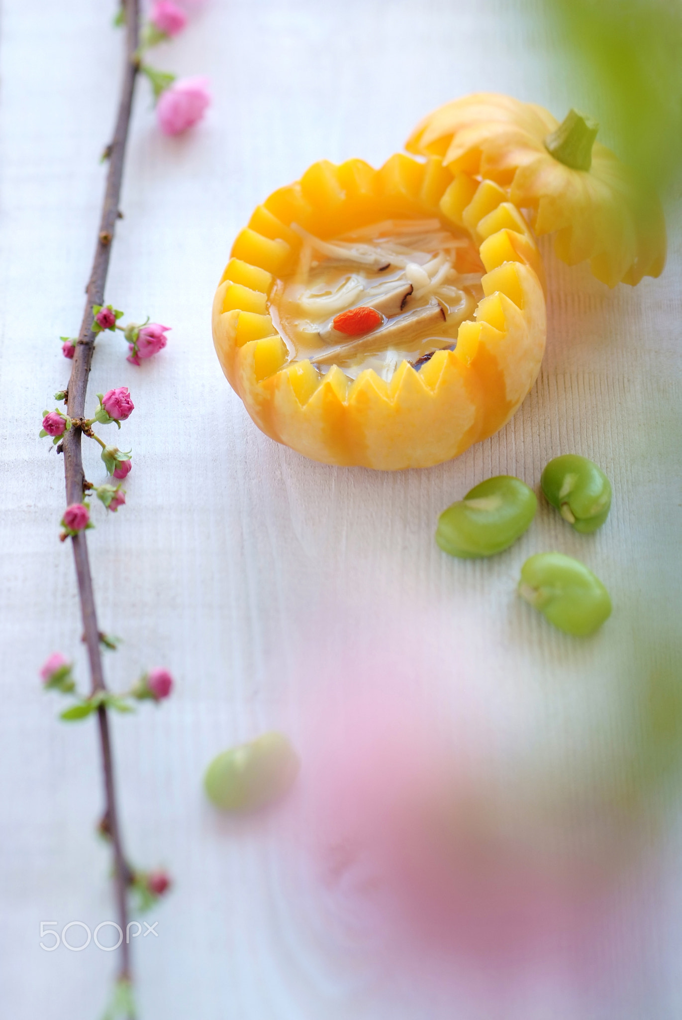 Pumpkin mushroom soup